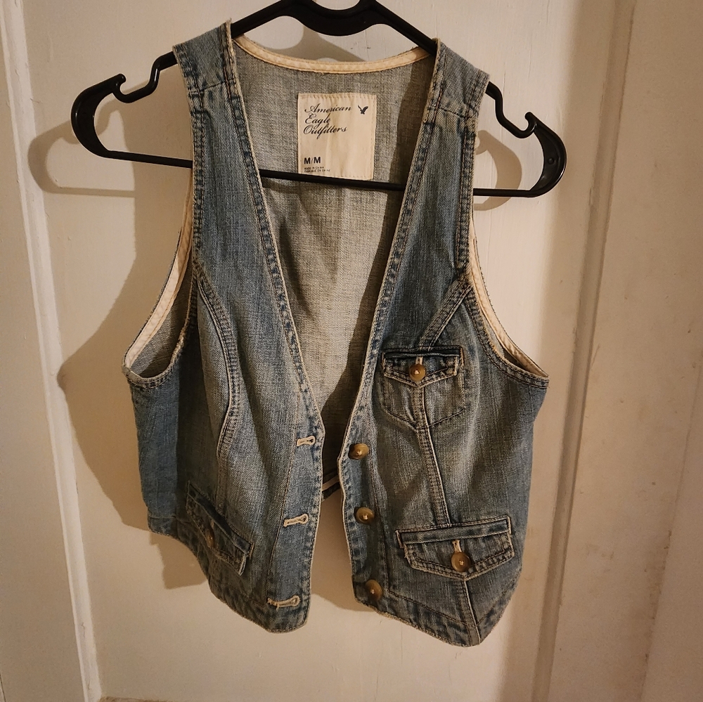 American Eagle Jean Vest